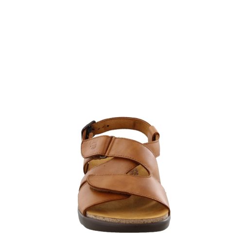 Huggy Caramel Womens Sas Huggy Cross Strap Sandal Brown Caramel 2