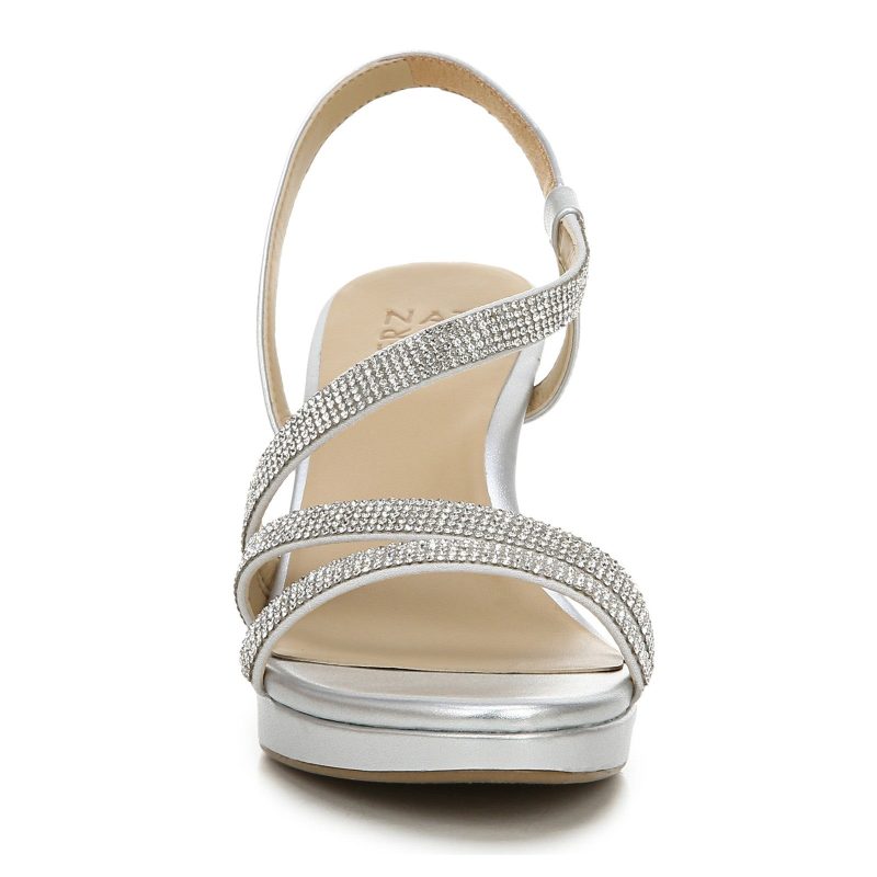 I0323M0020 Womens Naturalizer Brenta Strappy Sandal Silver 2