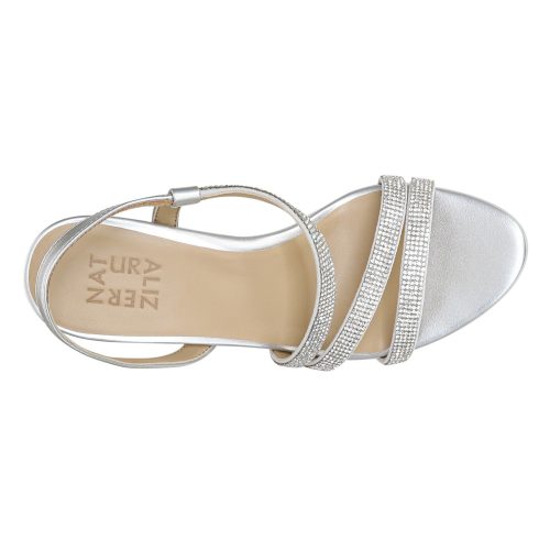 I0323M0020 Womens Naturalizer Brenta Strappy Sandal Silver 5