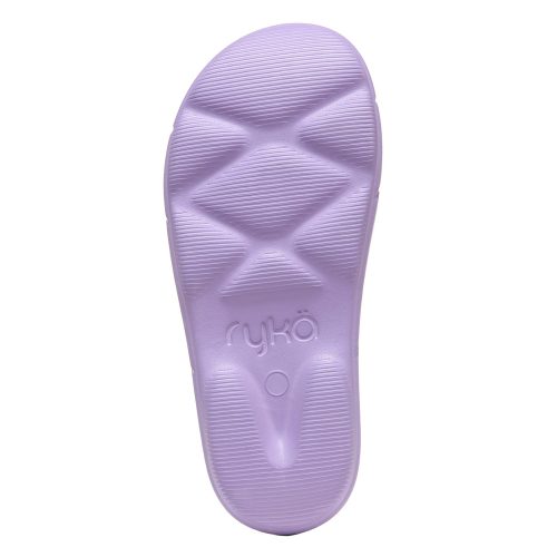 I0464M1500 Womens Ryka Restore Slide Recovery Sandal Purple 6