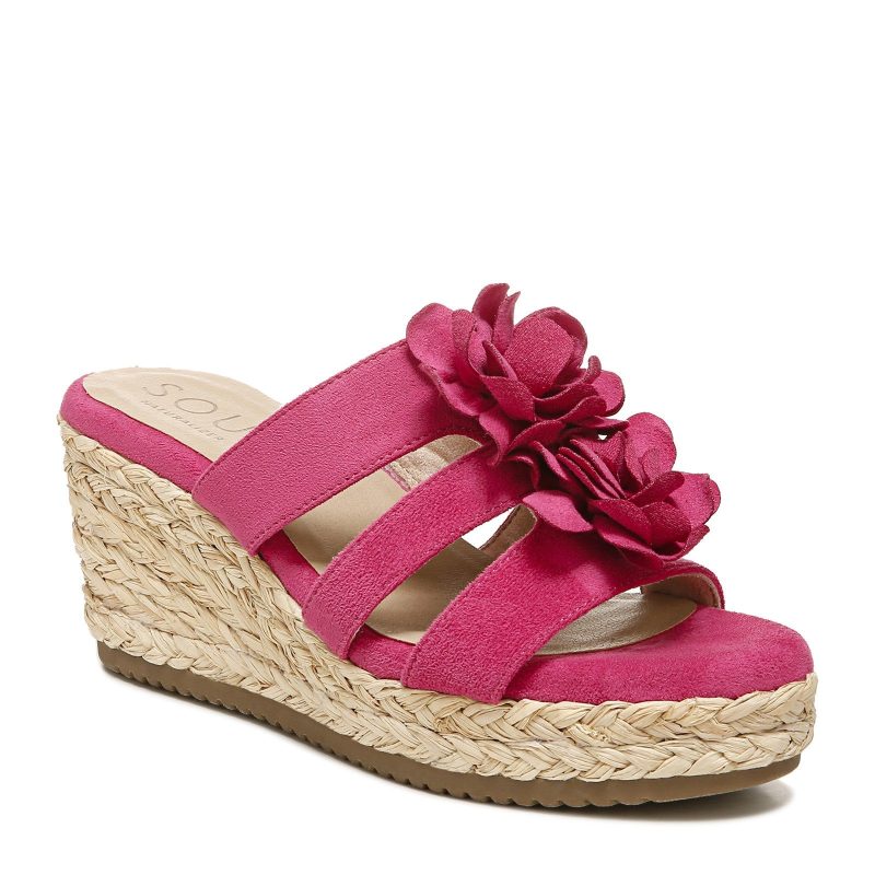 I0783F0650 Womens Soul Naturalizer Oodles Flower Sandal Fuschia