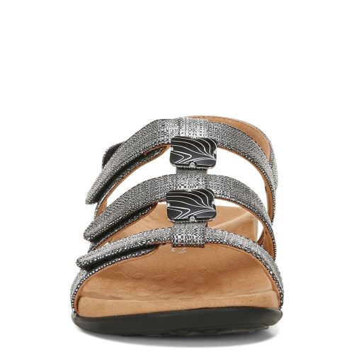 I0924S1001 Womens Vionic Amber Sandal Black Metallic 2