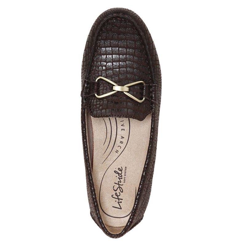 I1955S1200 Womens Life Stride Turnpike Loafer Chocolate 6