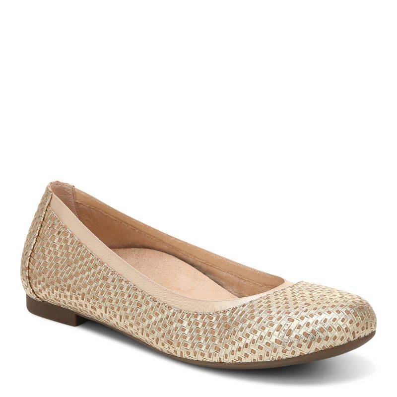 I4704L2700 Womens Vionic Anita Flat Gold