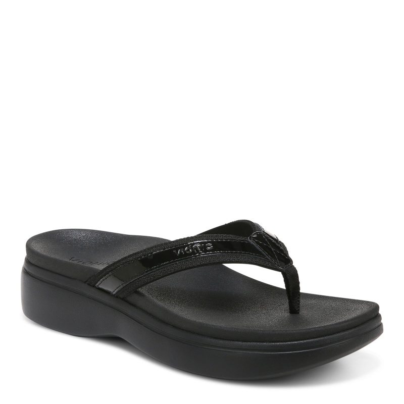 I4712L1001 Womens Vionic High Tide Sandal Solid Black