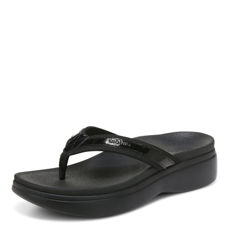 I4712L1001 Womens Vionic High Tide Sandal Solid Black 3