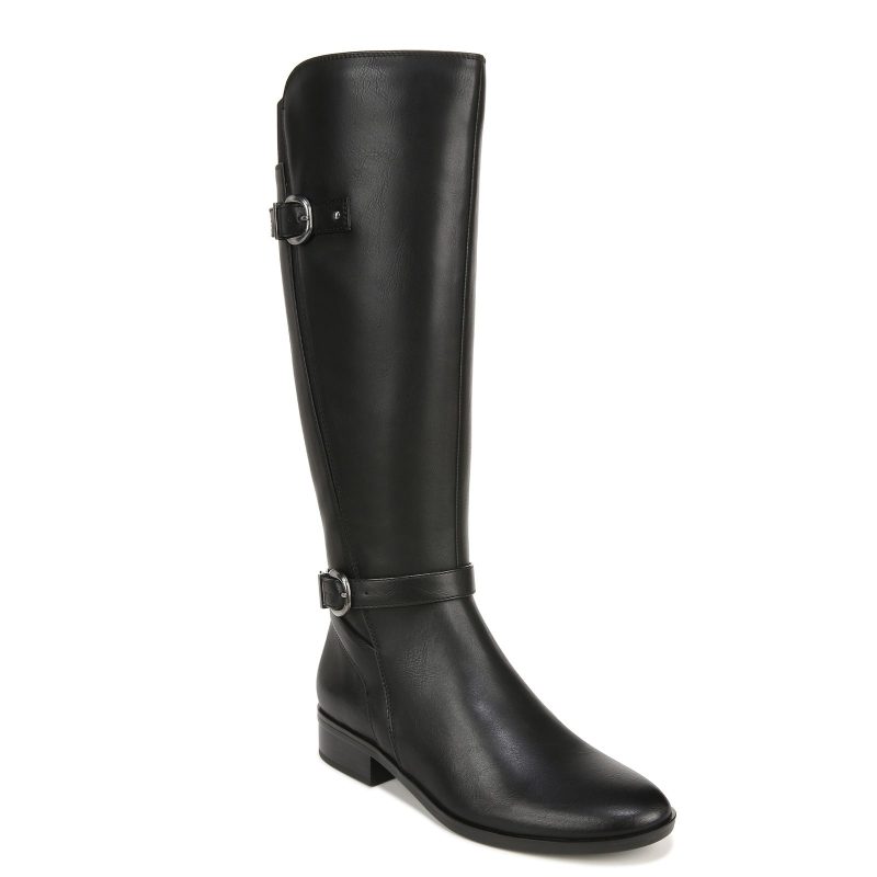 I8472S1002 Womens Naturalizer Sahara Boot Wide Calf Black ac5dbe9c 469b 47ac 81b1 81e6cb627ad8