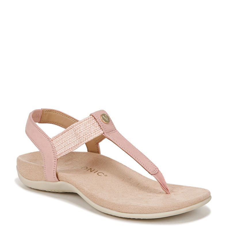 I9863L1650 Womens Vionic Brea Sandal Light Pink Leather