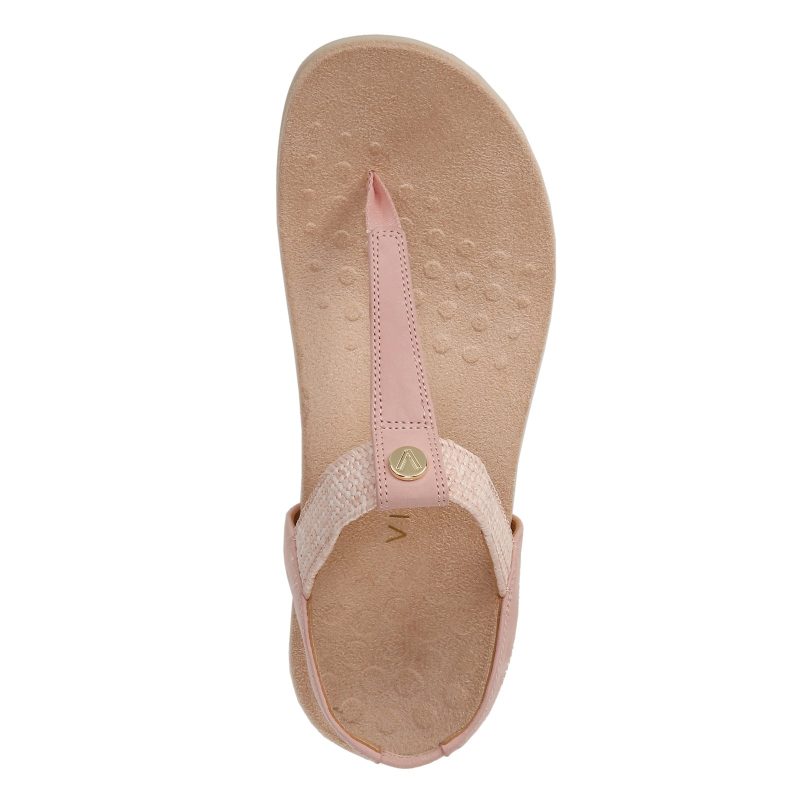 I9863L1650 Womens Vionic Brea Sandal Light Pink Leather 5