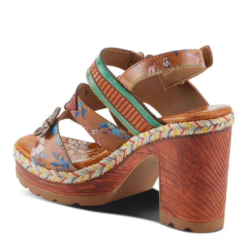 IHANA CAM Womens L Artiste By Spring Step Ihana Sandal Camel Multi 3