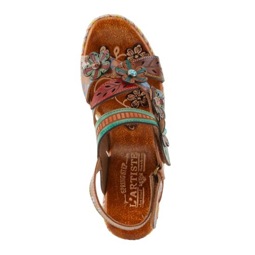 IHANA CAM Womens L Artiste By Spring Step Ihana Sandal Camel Multi 5