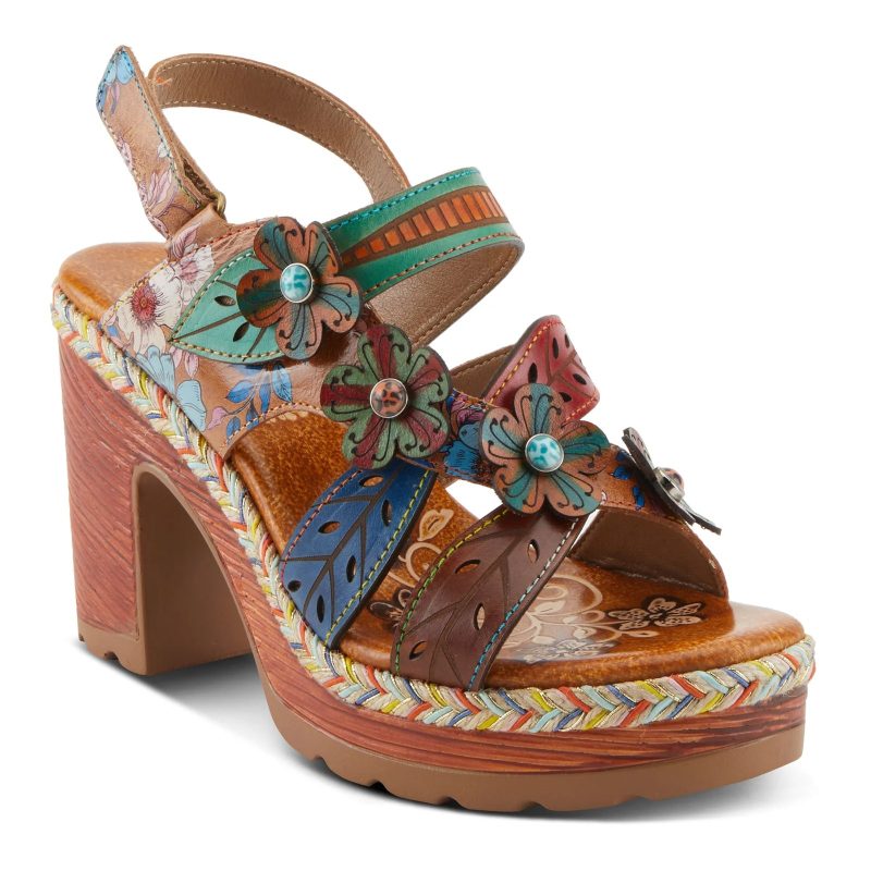 IHANA CAM Womens L Artiste By Spring Step Ihana Sandal Camel Multi df5235d8 d1fa 464b 9f4d 97ae627da666