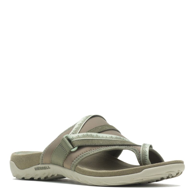 J004590 Womens Merrell Terran Cush 3 Post Sandal Olive