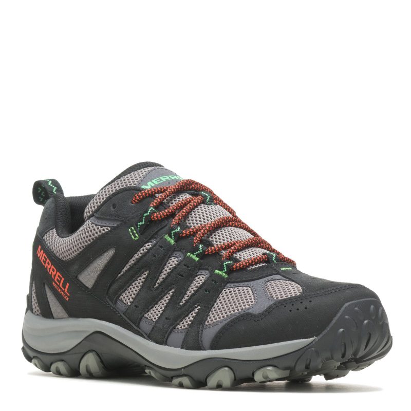 J036895 Mens Merrell Accentor 3 Wp Hiking Shoe Black Charcoal