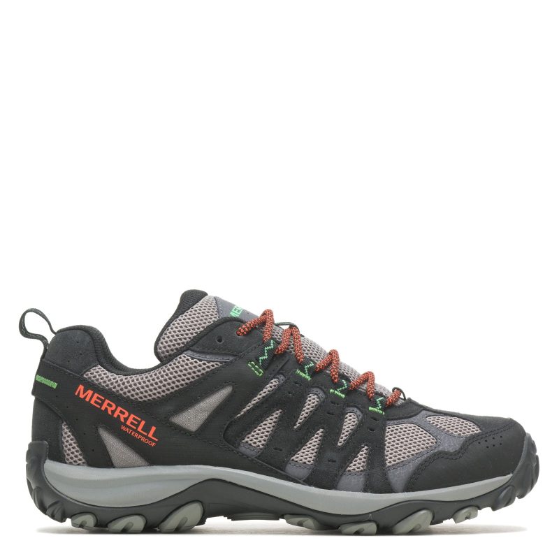 J036895 Mens Merrell Accentor 3 Wp Hiking Shoe Black Charcoal 1