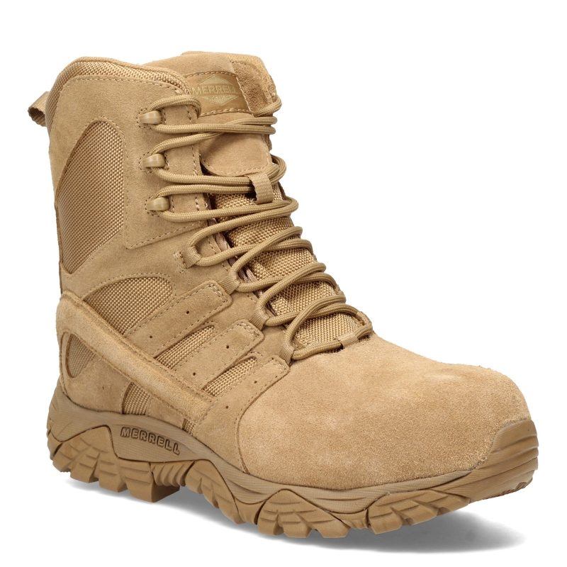 J099371 W Mens Merrell Moab 2 Tactical Response 8in Boot Wide Width Coyote