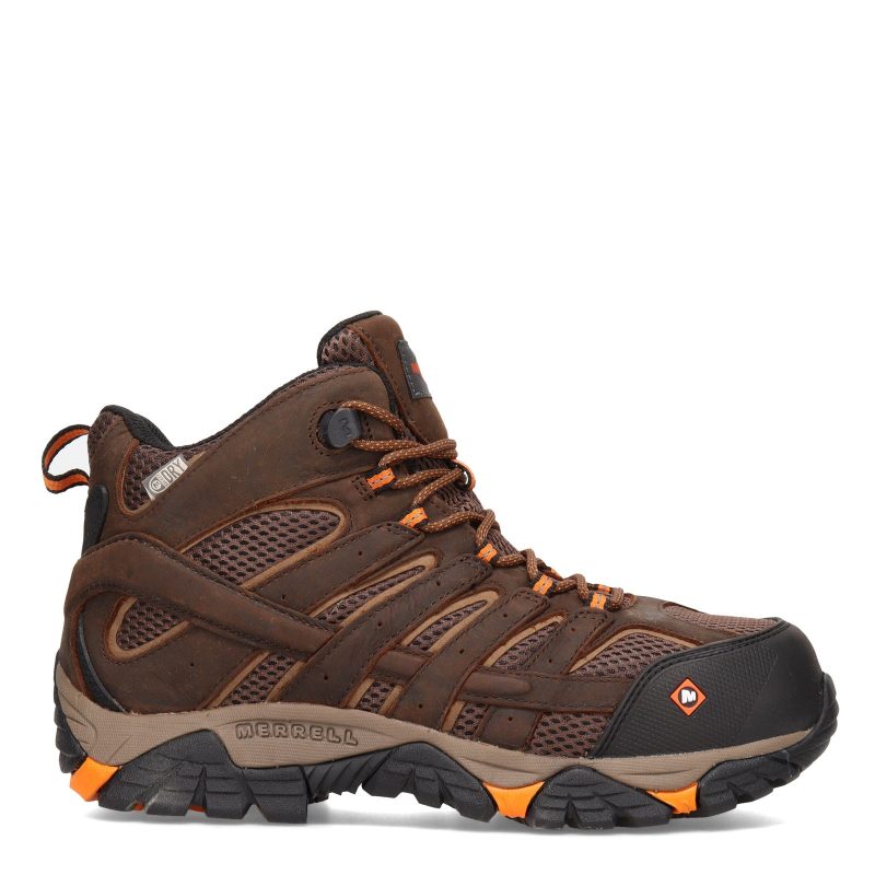 J11617 W Mens Merrell Moab Vertex Mid Waterproof Comp Toe Wide Width Clay 1