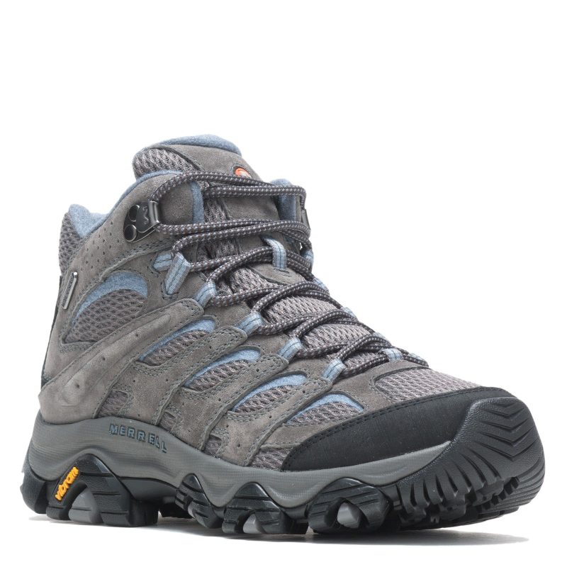 J500162W Womens Merrell Moab 3 Mid Hiking Boot Wide Width Granite 515cc5f9 f0cf 4f75 bac7 a61002d609f6