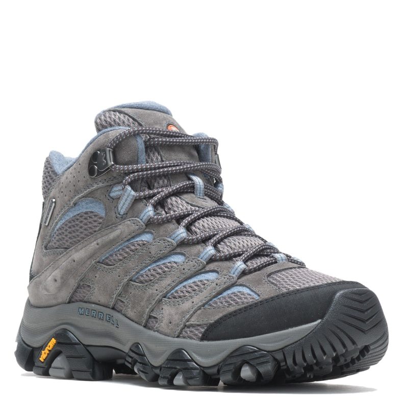 J500162 Womens Merrell Moab 3 Mid Waterproof Hiking Boot Granite