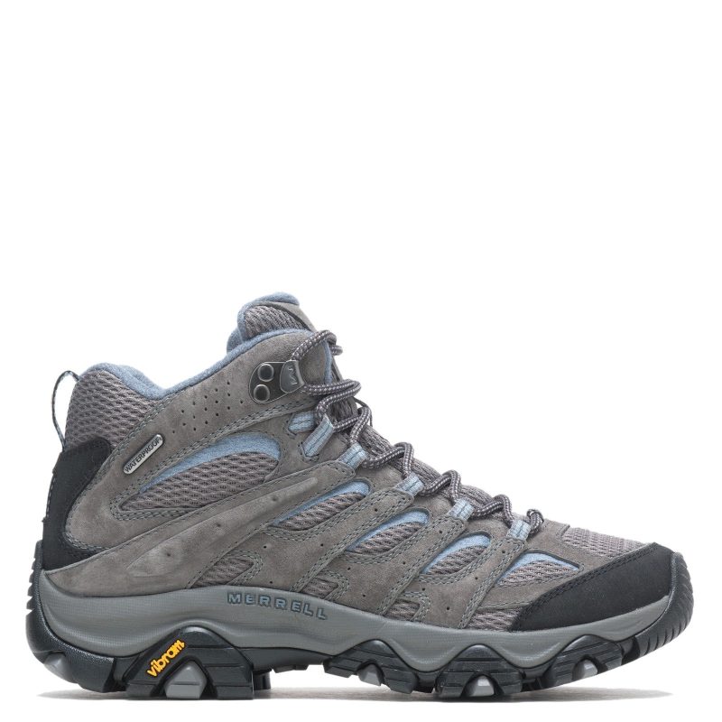 J500162 Womens Merrell Moab 3 Mid Waterproof Hiking Boot Granite 1