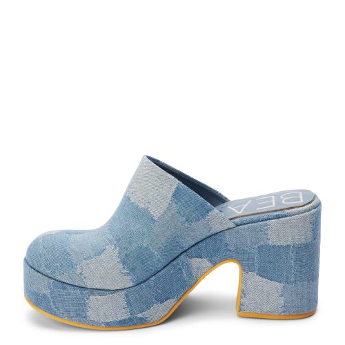 JAYDE BLUEDE Womens Beach By Matisse Jayde Clog Blue Denim Colored 3