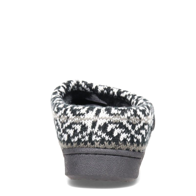 JMH2037 201 Womens Clarks Sweater Collar Slipper Blackgrey 4 6147a887 5bd8 44cd a5db faac8a19303b