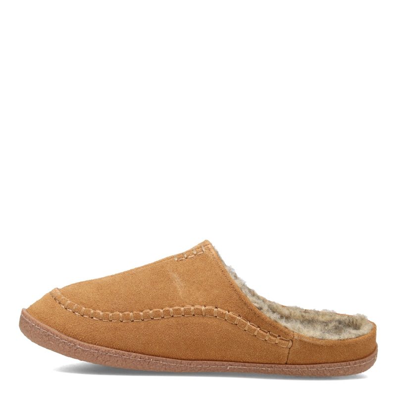 Jms0345 211 Mens Clarks Baseball Stitch Clog Slipper Cinnamon 3