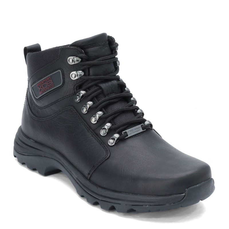 K70652 Mens Rockport Elkhart Hiking Boot Black 6573bcc8 d58c 4eae 9f80 22c65544332a