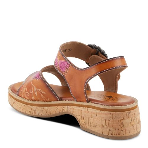 KENNA CAM Womens L Artiste By Spring Step Kenna Sandal Camel Multi 3