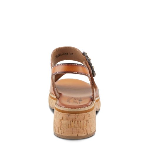 KENNA CAM Womens L Artiste By Spring Step Kenna Sandal Camel Multi 4