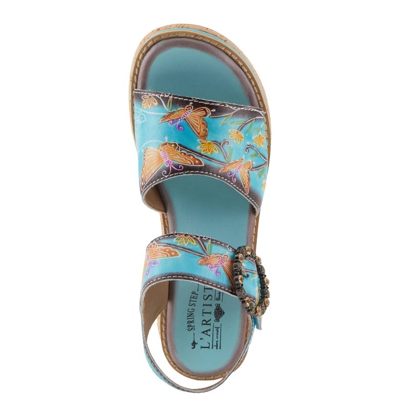 KENNA SKYM Womens L Artiste By Spring Step Kenna Sandal Sky Multi 5