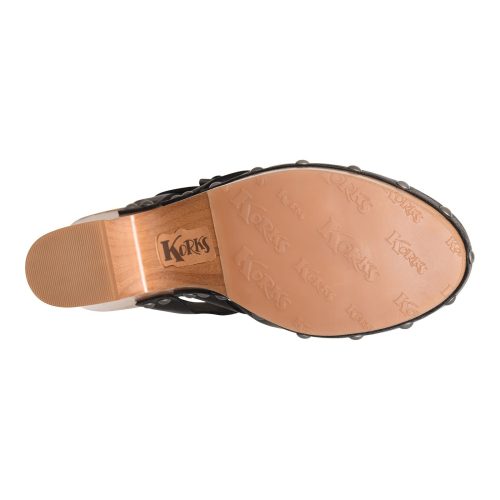 KR0002509 Womens Korks Abloom Clog Black 6