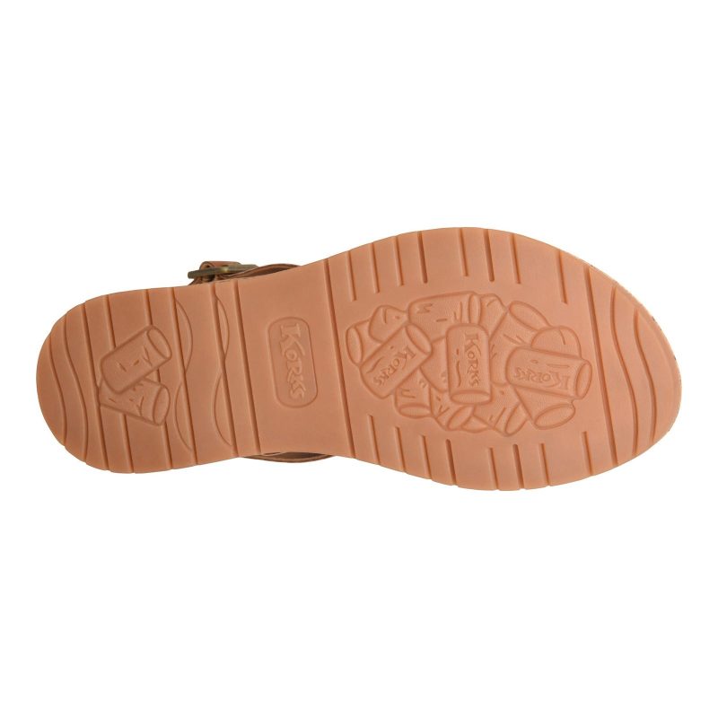 KR0012216 Womens Korks Shana Sandal Tan 6