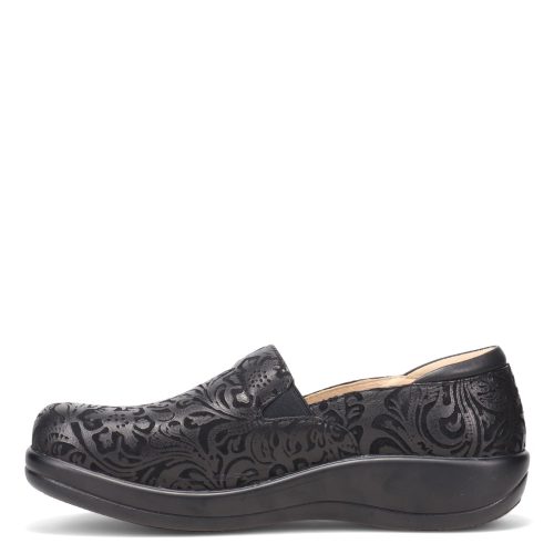 Kel 431 Womens Alegria Keli Professional Clog Black Paisley 3