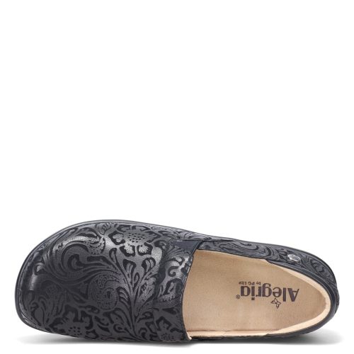 Kel 431 Womens Alegria Keli Professional Clog Black Paisley 5