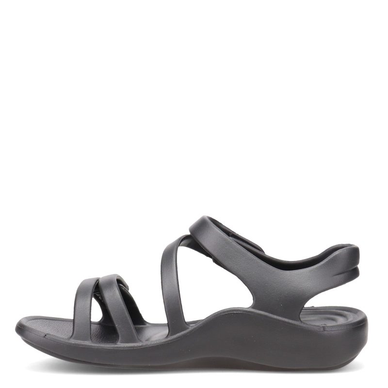 L8000 W Womens Aetrex Jillian Sport Sandal Black 3