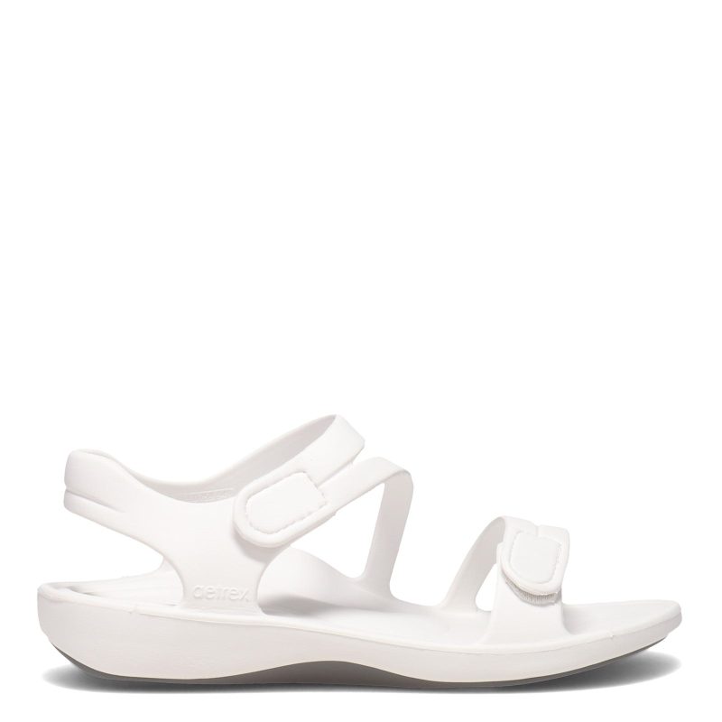 L8003 W Womens Aetrex Jillian Sport Sandal White 1 61f49d4e 1350 4d5d a32f 2c99c750b274