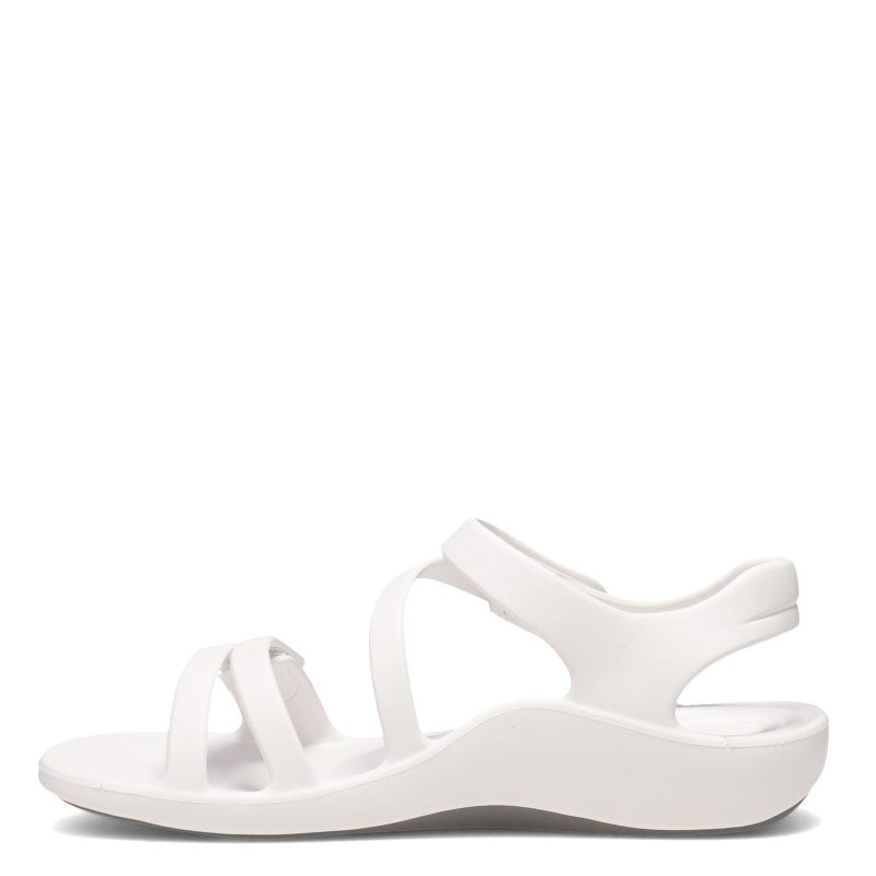 L8003 W Womens Aetrex Jillian Sport Sandal White 3