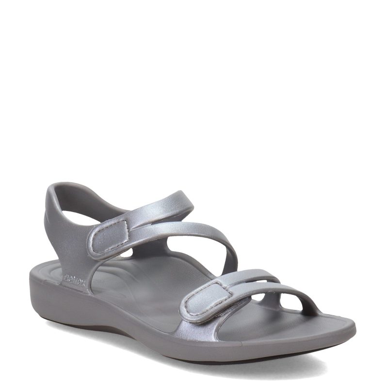 L8006W Womens Aetrex Jillian Sport Sandal Gray 3d17ff7c a408 4363 a872 958c9fd5062d