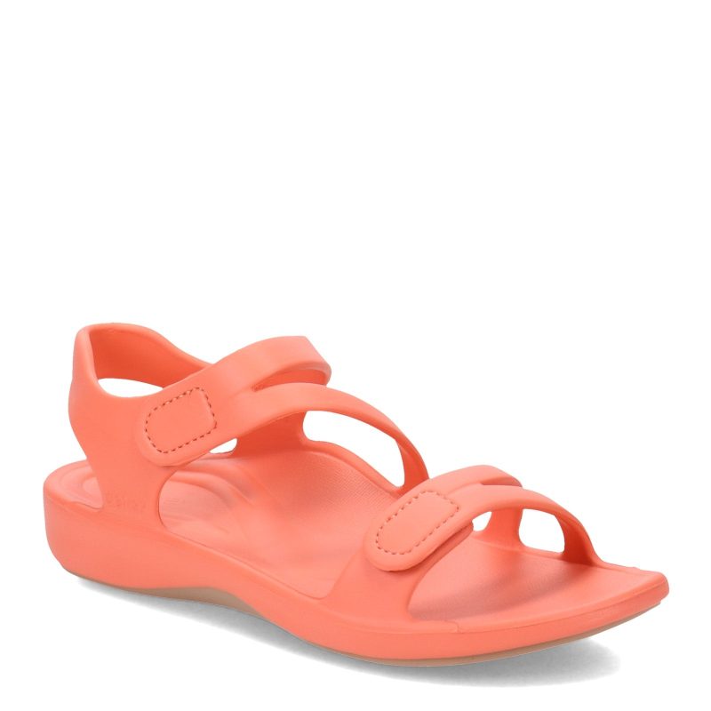 L8008W Womens Aetrex Jillian Sport Sandal Coral