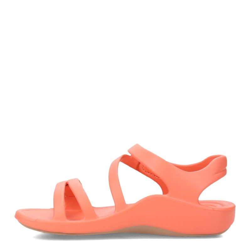 L8008W Womens Aetrex Jillian Sport Sandal Coral 3