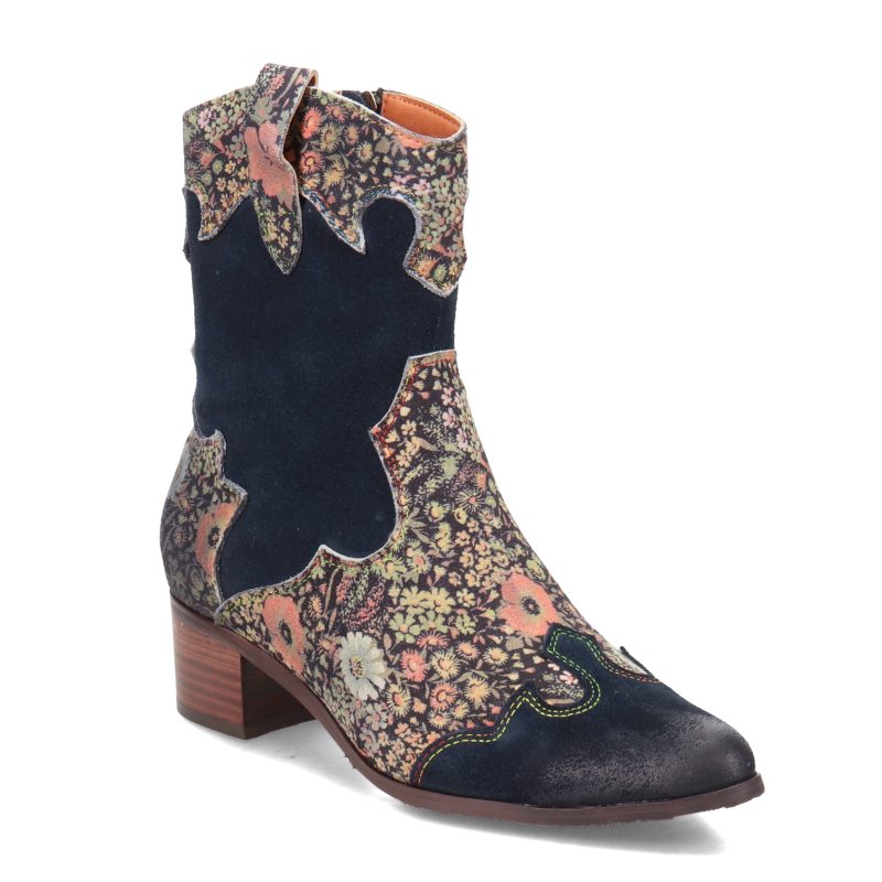 LADYLUCK NMS Womens L Artiste By Spring Step Lady Luck Boot Navy Multi