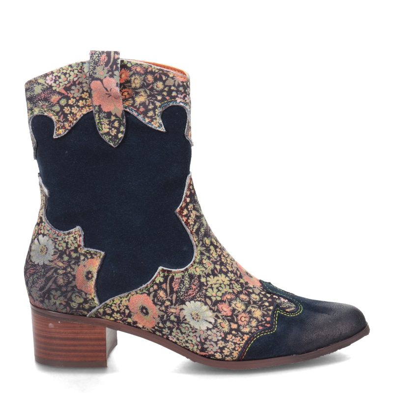 LADYLUCK NMS Womens L Artiste By Spring Step Lady Luck Boot Navy Multi 1