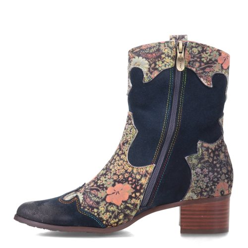 LADYLUCK NMS Womens L Artiste By Spring Step Lady Luck Boot Navy Multi 3