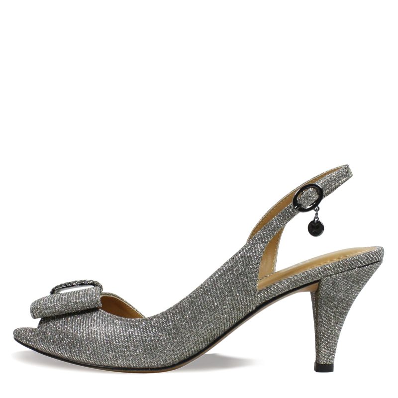 LUANDA GFPEW Womens J Renee Luanda Sandal Pewter Sparkle 3