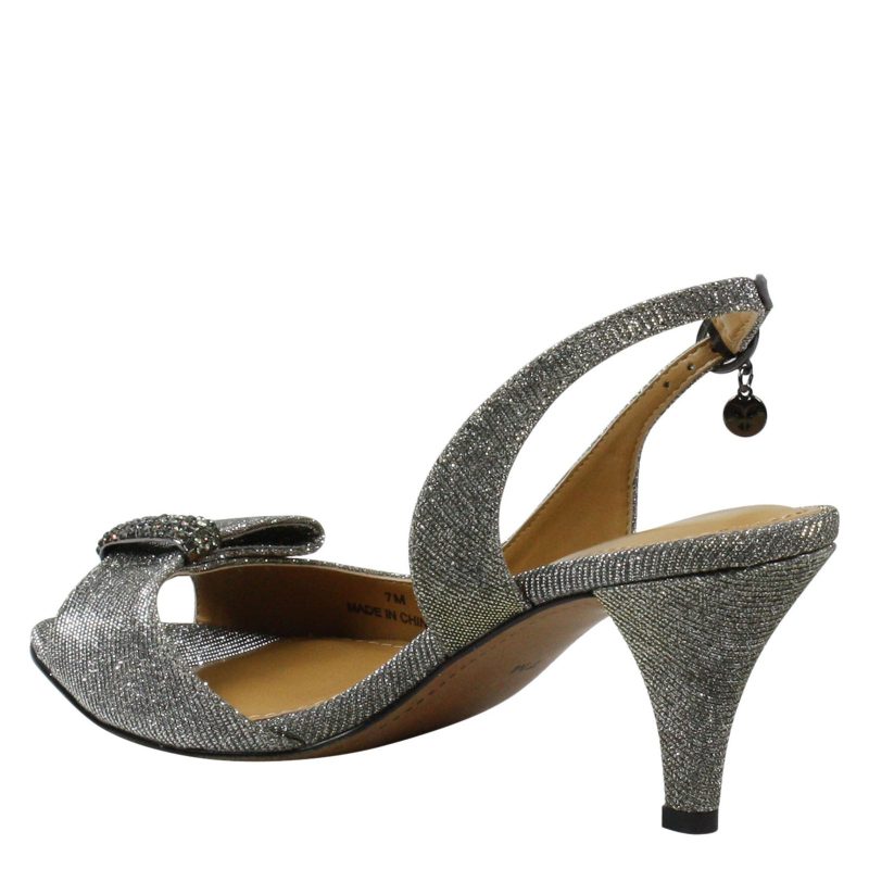 LUANDA GFPEW Womens J Renee Luanda Sandal Pewter Sparkle 4