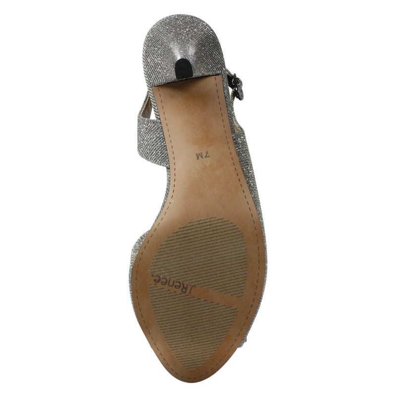 LUANDA GFPEW Womens J Renee Luanda Sandal Pewter Sparkle 6