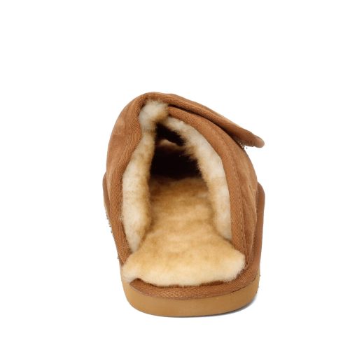 M0604 Cnt Mens Lamo Wrap Slipper Chestnut 4