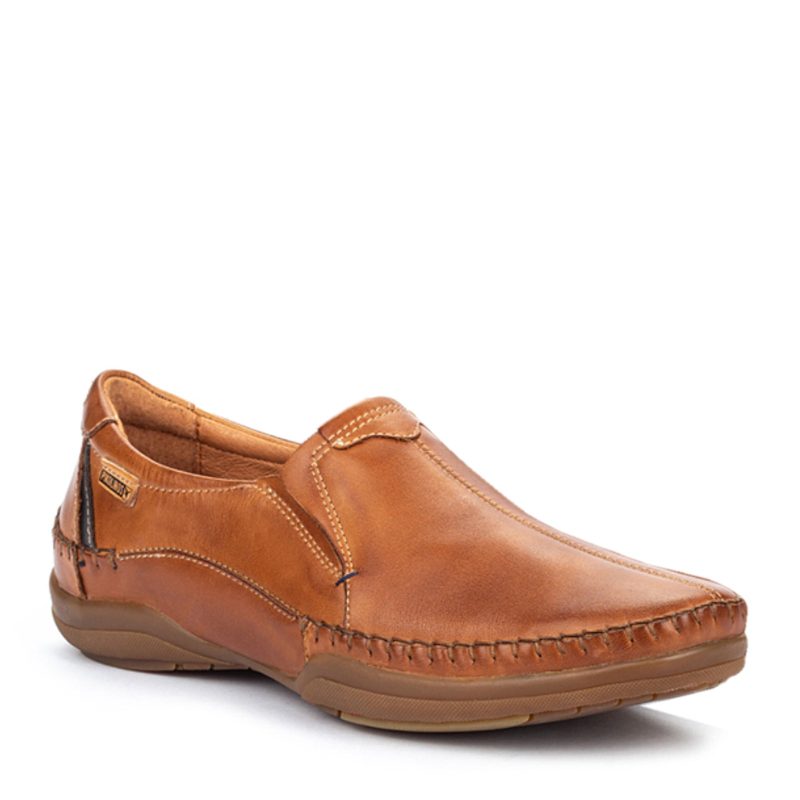 M1D 6032 BRA BL Mens Pikolinos San Telmo Slip On Brandy