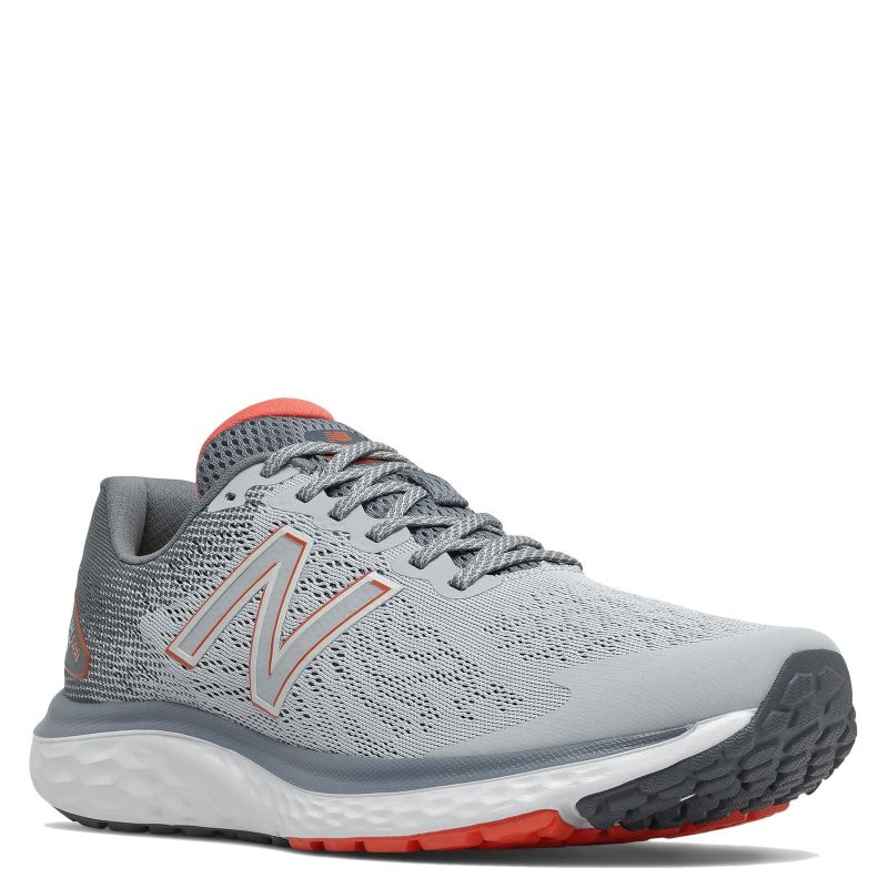 M680LG7 Mens New Balance 680v7 Running Shoe Grey Red